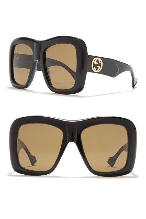 square frame gucci sunglasses women|Gucci unisex fashion 54mm sunglasses.